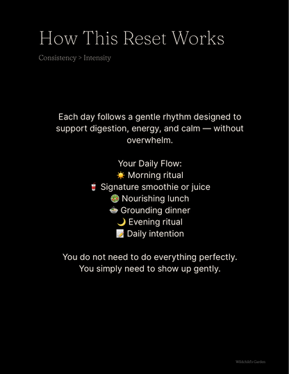 21 Day Reset Journal
